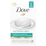 Dove Sensitive Skin Unscented Hypo-Allergenic Beauty Bar 3.75 oz (Pack of 6)