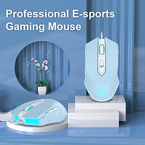 Felicon Rgb Lightweight Gaming Mouse, Programmable 7 Buttons, Ergonomic Led Backlit Usb Gamer Mice Computer Laptop Pc,Compatible With Windows Mac Os Linux(Blue) #TOP7