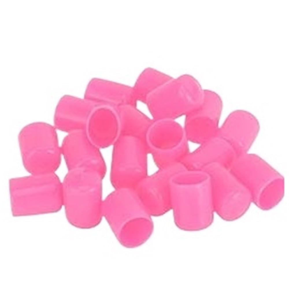 LOCKLGFMCZ 21mm Vehicle Wheel Lug Nut Bolt Covers 20pcs Universal Caps Anti-Rust PVC Protective Exterior Decoration(Roze)