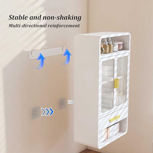 Armoire de rangement avec tiroir pour optimiser les petits espaces de bain - 8
