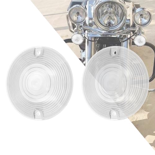 HDBUBALUS Flat Turn Signal Light Clear Lens Cover 3.25
