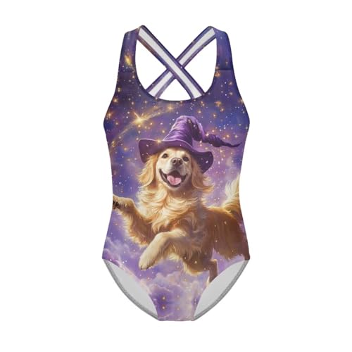 Image of One Piece Swimsuit Girls Cross-Back Bathing Suit 5-14Y Kids Swimwear Cute Swimsuits Sleeveless Bathing Suits