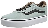 vans leopard print backpack Vans Sidestripe Branding Vans Damen Ward Platform Suede Sneaker, Animal Blue Surf Weiß, 40 EU