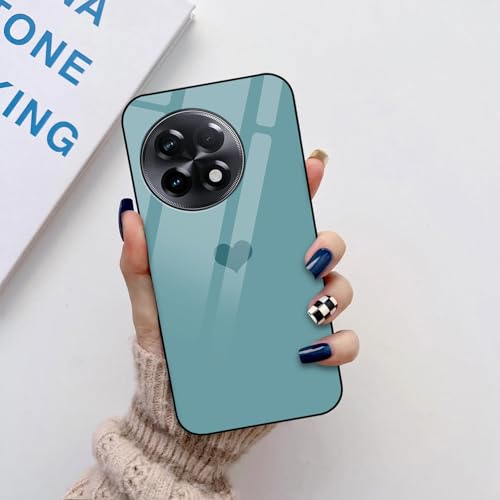 Image of COLORflow Back Cover Compatible with OnePlus 11R 5G | Pastel Hearts Color Customized | Shockproof TPU Bumper with Camera Protection Back Cover Compatible with OnePlus 11R 5G
