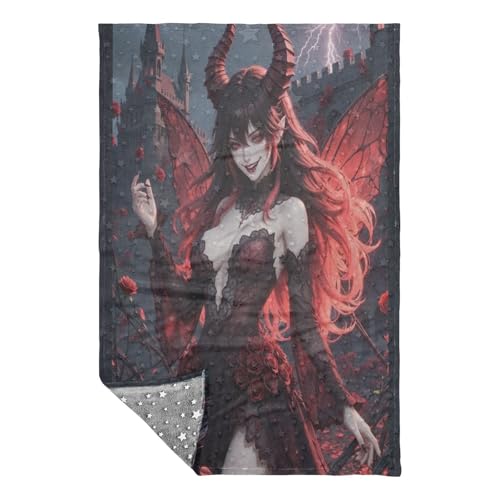 Couverture gothique sexy diable beauté idée cadeau originale homme et femme