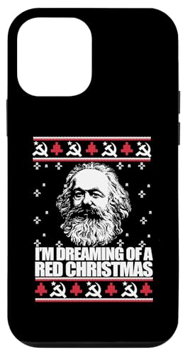 DREAMING RED CHRISTMAS Karl Marx Ugly Xmas �Z�[�^�[ �~�[�� �X�}�z�P�[�X iPhone 12 mini �p