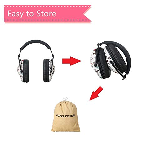 PROTEAR Protections auditives SNR 28 dB pour enfants - Casque Anti Bruit Enfant idéale pour les enfants sous les feux d'artifice,les événements sportifs et les environnements bruyants（Panda） – vue 6