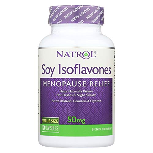 Natrol Womens Soy Isoflavones 50Mg Capsules For Monopause Relief - 120 Ea