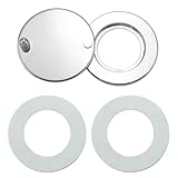 3pc Peep Hole Covers Tool Home Security Privacy Protection Privacy Door Viewer Cover with Double-Sided Self-Adhesive Tape (Bright Silver + 2 Double-Sided Adhesives - 1 Set)