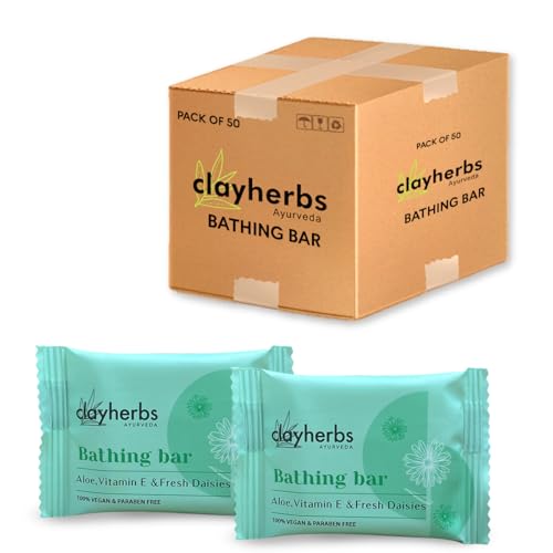 Image of 15g Soap, (Pack-50) Aloe, Vitamin E & Daisies Hotel Toiletries Soap, Travel, Guest Room Amenities, Hospitality Kit, Small, Marriage Hall, Bathing