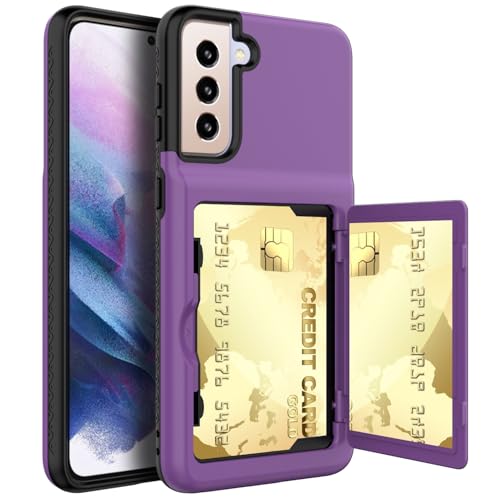 Coque Samsung S21 Plus avec fente porte-carte coulissante et poche arrière cachée