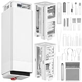 [Kit de nettoyage pour ordinateur] Comprend un extracteur de touches, un extracteur de tige, une brosse pour clavier, une pince à épiler et bien plus encore. La brosse pour clavier élimine la poussière des touches, l'extracteur de touches et l'extracteur de tige permettent de retirer les tiges des claviers mécaniques pour les nettoyer, tandis que la pince à épiler élimine la saleté des interstices, résolvant ainsi les problèmes de poussière et d'adhérence du clavier.