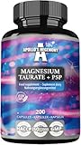 Magnesio Taurato + P-5-P 140 mg por porción - 200 cápsulas veganas - Suministro para 100 días - apoya la función muscular y nerviosa - suplemento de Apollo's Hegemony