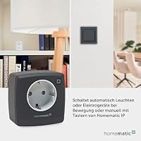 Homematic IP Schaltsteckdose, anthrazit – Ansicht 5