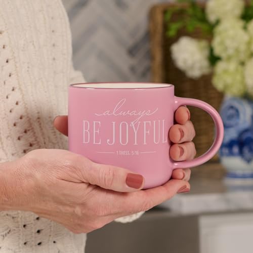 Image of Christian Art Gifts Always be Joyful Ceramic Coffee & Tea Mug for Women