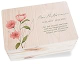 Holzkiste Erinnerungsbox - Trauerbox | Erinnerungsgeschenk Trauer | Gedenkbox | Trostbox | Trauerhilfe | Trauerbegleiter - 30 x 20 x 14 - Holz - box für trauerkarten trauergeschenk verstorbene