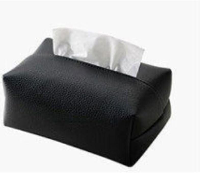 Leather Tissue Box Home Use Living Room Hotel Restaurant Napkin Storage Bag(OneColor)