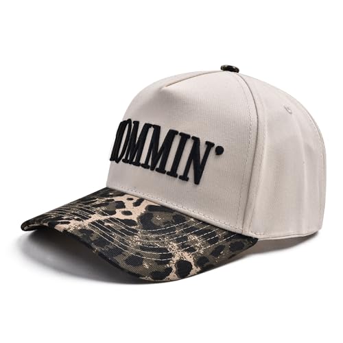 Image of Mommin Trucker Hat, Adjustable Embroidered Vintage Two-Tone Mama Baseball Cap