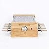 H.Koenig Appareil à raclette Multifonction 8 personnes WOD8 Design en bois naturel, Pierre granit amovible, Raclette fromage fondue professionnel, 8 poêlons antiadhésifs, 8 spatules en bois
