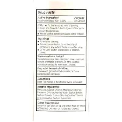 Blink GelTears Lubricating Eye Drops for Dry Eye, Extra Long-Lasting Relief, Moisturizing Formula, Moderate to Severe Dryness, 0.34 fl oz (Pack of 3)