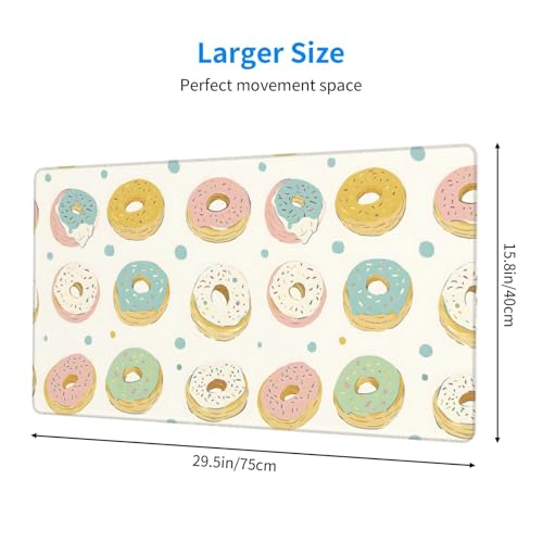 Tapis de souris de jeu donuts grand format pour protéger votre grand bureau
