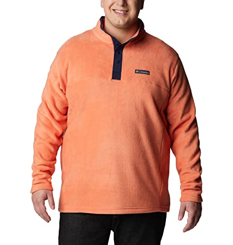 Image of Columbia Men's Steens Mountain Half Snap, Desert Orange/Collegiate Navy, L