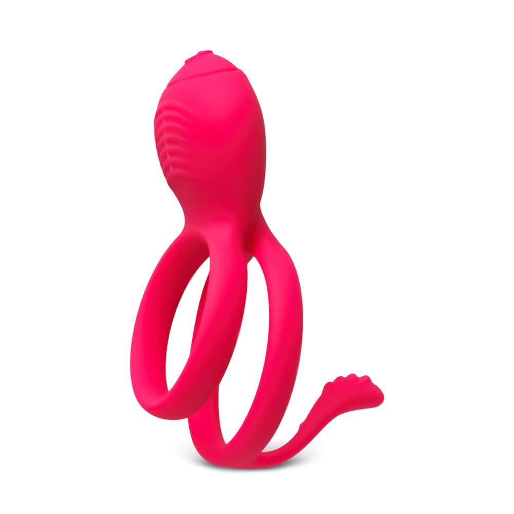 BeHorny Penis Cock Ring Silicone with Perineum & Clitoris Stimulator