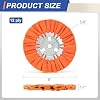 Airway Buffing Wheel Kit 4 Piece kit (1 pcs White & 1 pcs Orange & 1 pcs Blue & 1 pcs Yellow) 8 in Diameter 5/8 in Arbor Hole 12 Ply for Angle Grinder 4 Pcs