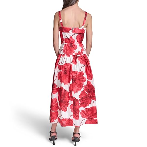 Image of Karl Lagerfeld Women's Sleeveless Rope Belt A-line Maxi Dress