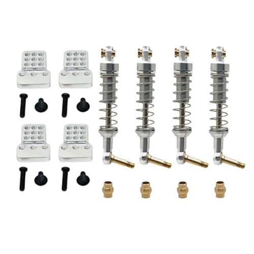 Amortisseur RC en métal hydraulique premium argent pour WPL C44 1/16