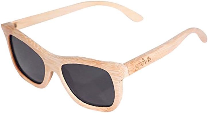 Grove Eyewear 100% Bamboo Sunglasses, 400 HD Polarized Lens, They Float!