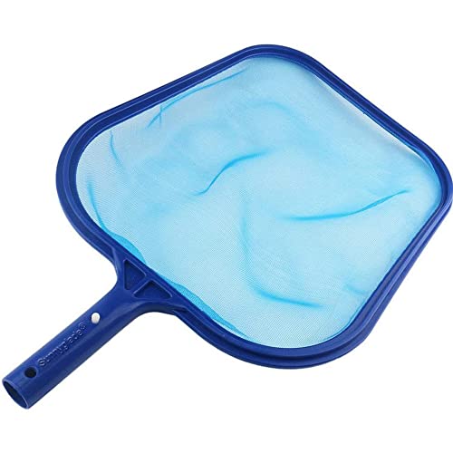 Sunnyglade Materiały do czyszczenia basenu/profesjonalne wytrzymałe grabie do liści basenu, drobna siatka, siatka do czyszczenia liści do basenu, niebieska