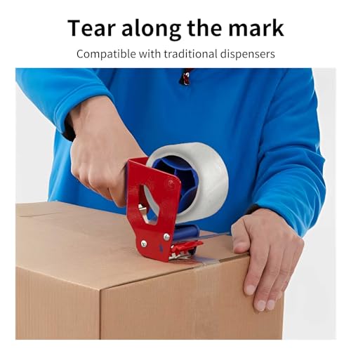 Fousenuk 6 paketklebeband Rollentransparent, Klebeband Transparent 48mmx66m, Paketbandtransparentstark, Verpackungsband, Durchsichtigesklebeband Breit, Packband Transparent, für Verpackungen und Paket