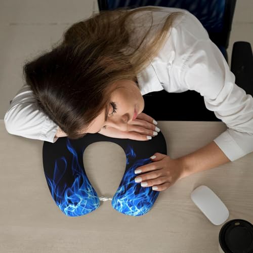 Almohada de poliéster tamaño único para cuello negro miniatura 7