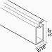 RITE SCREEN COMPANY 102RF-DB/TUBED SCREEN FRAME 3/8 IN. WIDE 6 FT. 3 IN. LENGTH BRONZE, 20 PER PACK (1/PK)