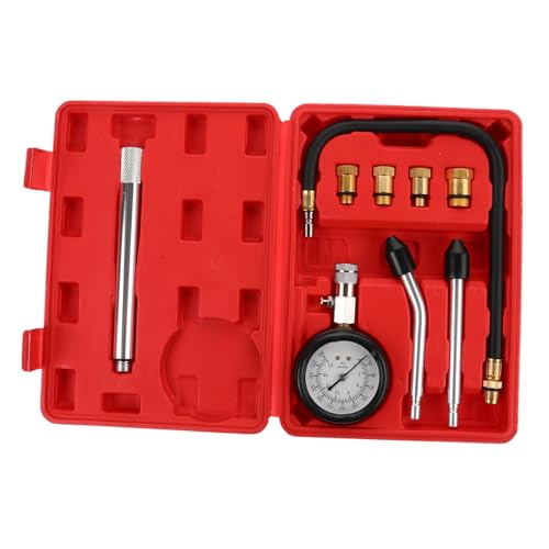 PRETYZOOM Engine Compression Test Kit Universal Car Motorcycle Pressure Gauge Set Precision Measurement Tool