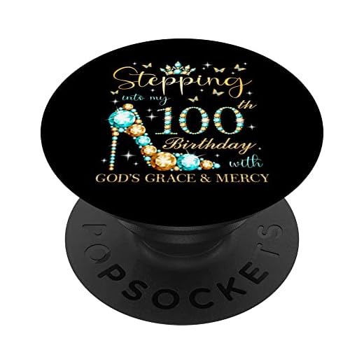 Entrar en mi 100 cumpleaños con la gracia y la misericordia de Dios PopSockets PopGrip Intercambiable