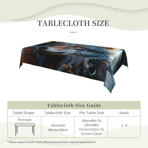 Nappe imperméable rectangulaire anti rayure pour table de jardin