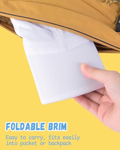 GADIEMKENSD Kids Hat, Foldable Toddler Baseball Cap, UPF50+ Sun Protection, Lightweight Breathable Hats for Boys Girls 2-9Y3