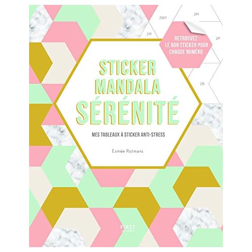 Sticker mandala sérénité - Mes tableaux à sticker anti-stress