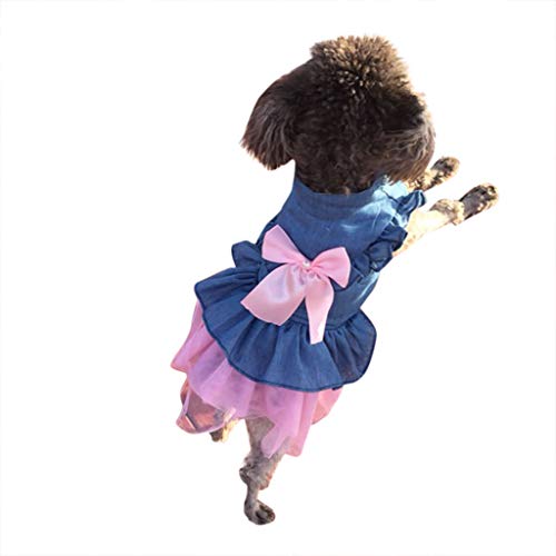 Wouke Dog Dresses For Small Dogs Girl Chihuahua Yorkies - Pet Cat Princess Lace Tutu Skirt - Puppy Clothes Shirt Vest Summer #TOP2