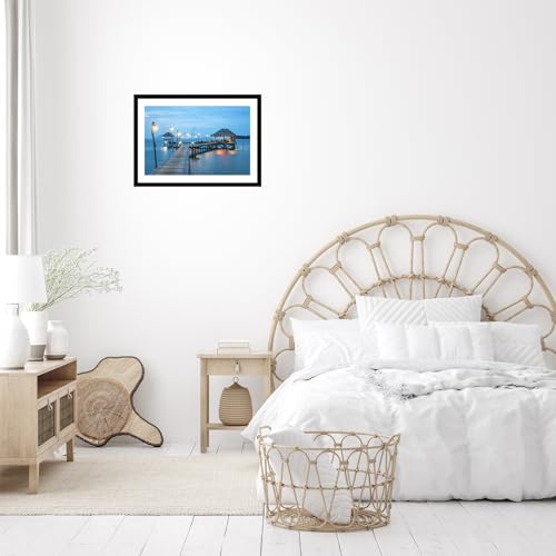 Image of JCJMY 13x20 Picture Frame with 11x17 Mat, Display Photo 11x17 with Mat or 13 x 20 Without Mat, Wall Hanging Large 13 by 20 Poster Frame with Plexiglass, Black