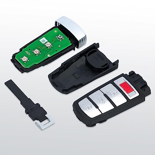 Aichiyu NBG009066T Keyless Entry Remote Control Car Key Fob Replacement for Volkswagen VW Passat 2006-2013 | CC 2009-2015 4 Buttons 315Mhz ID48 Chip HLO 3C0 959 752 N BB AE AM