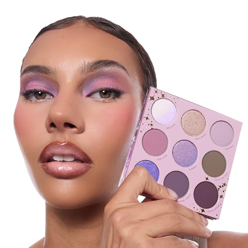 ColourPop All Amethyst Eyeshadow Palette - Metallic Opalescent with Duo Chrome Finishes - High-Pigment Eye Makeup with a Long-Wearing Formula (0.3 oz)