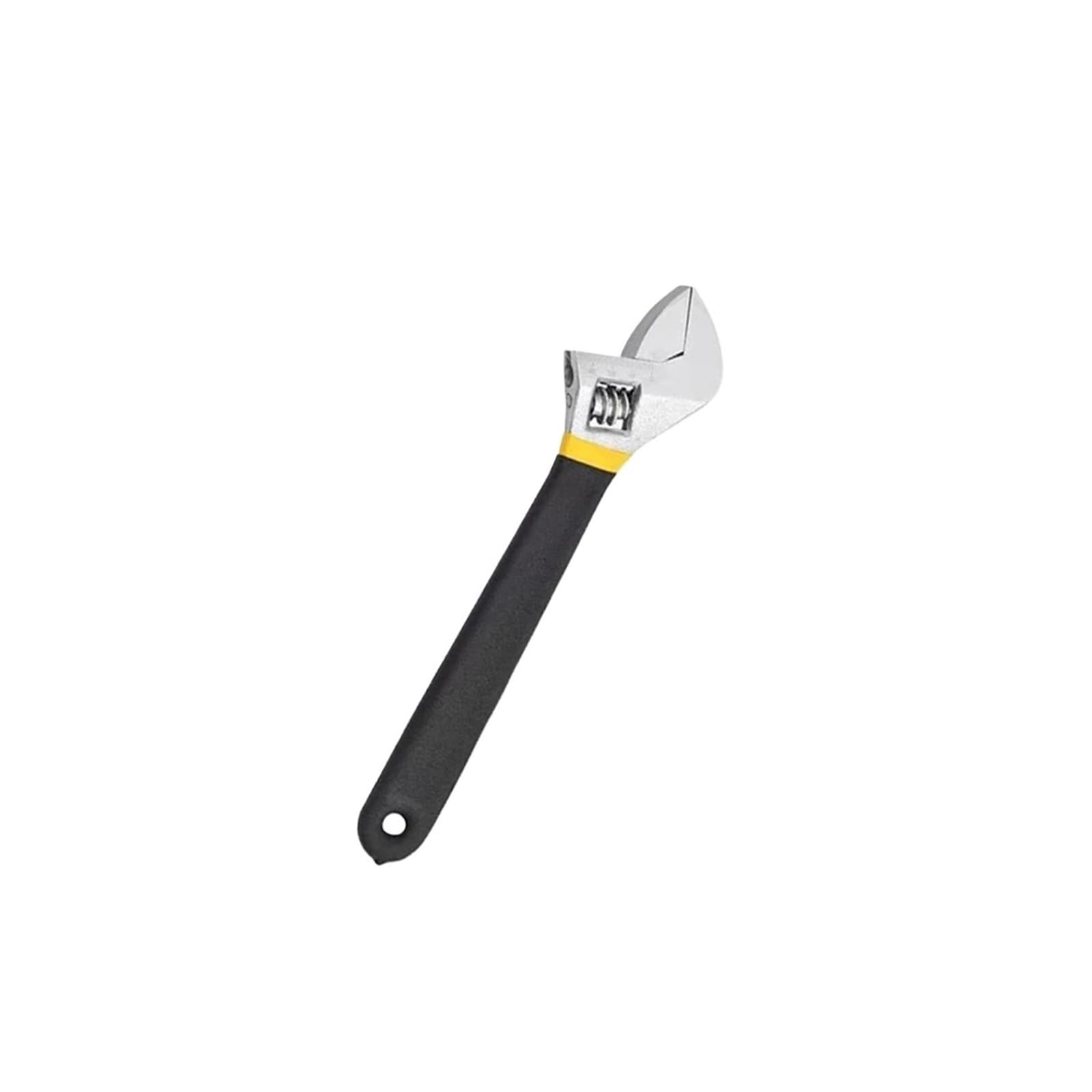 Jzqkxmvnclh 6Inch Adjustable Universal Wrench Carbon Steel Dip Plastic Spanner