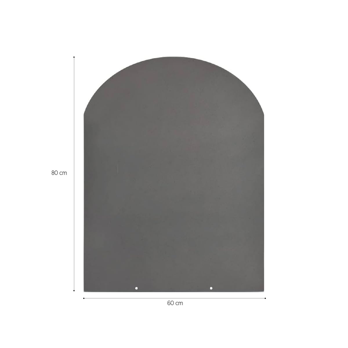Divina Fire Pedana salvapavimento per stufe a legna e pellet in acciaio 80x60