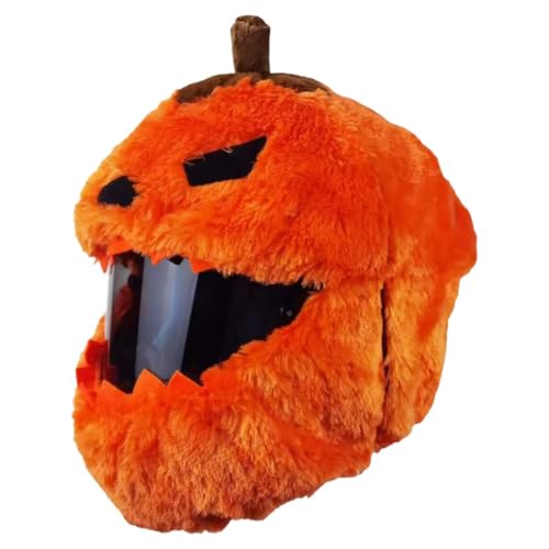 Halloweenowy pokrowiec na kask motocyklowy pluszowy elastyczny ochraniacz na dynię Halloween