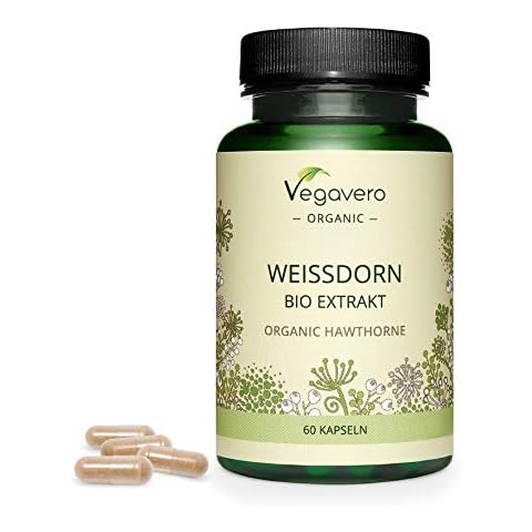 Hawthorn Berry Vegavero® | 700 mg Extract | 100% Organic | NO Additives | Natural Antioxidant | 60 Vegan Capsules Cover