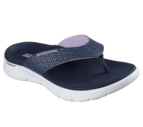 Skechers Women's Flip-Flop, Navy, 8