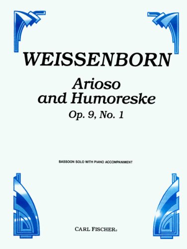 livre Arioso and humoreske basson-livre +partition